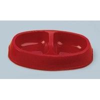 Picnic Twin Dog Bowl Assorted Colours 400ml 30.5x17cm (Pack of 6)