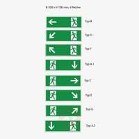 pictogram for maries emergency light down right