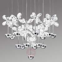 Pianopoli Round Crystal Pendant Lamp with LEDs