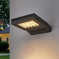 pivotable pio led outdoor wall spotlight