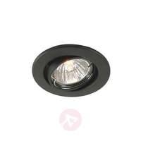 pivotable low volt 68 recessed light matt bl