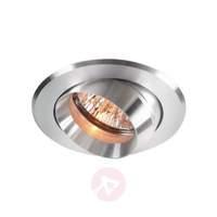 pivotable aluminium recessed light aluminium