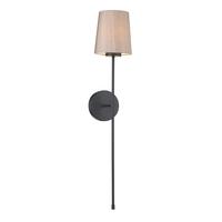 PIG0722 Pigalle 1 Light Wall Light In Black, Fitting Only