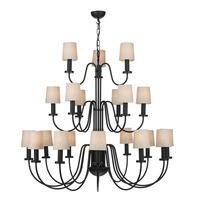 pig2122 pigalle 21 light pendant light in black fitting only