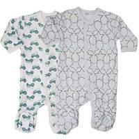 pippi baby boys nightsuit wf buttons 2 pack pyjama set light blue 74 c ...