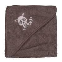 Pippi Unisex Baby Hooded Towel (Grey)
