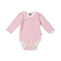 Pippi - Body Ls W. Stripes - Organic - Pink