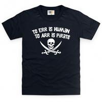 pirate err 2 kids t shirt