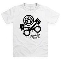 pistonheads smiley spray kids t shirt