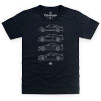 PistonHeads Nissan GT-R Skyline Generations Kid\'s T Shirt