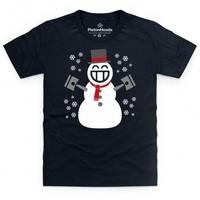 PistonHeads Smiley Snowman Kid\'s T Shirt