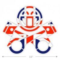 PistonHeads Union Jack Logo Sticker 3.5\'