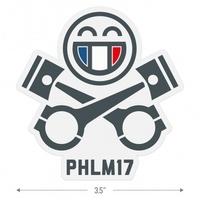 PistonHeads PHLM17 Smiley 3.5 Inch Sticker