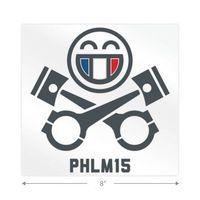 PistonHeads PHLM15 Smiley Tricolour Sticker