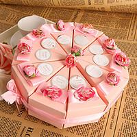 Pink Cake Favor Box (Set of 10)