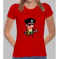 pirate. pixel art. woman