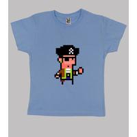 pirate. pixel art. child