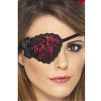 Pirate Eyepatch Red Lace