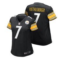 Pittsburgh Steelers Home Game Jersey - Ben Roethlisberger - Womens Black