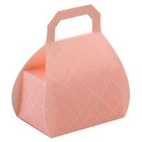 pink silk handbag favour