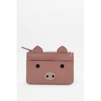 Pig Zip Pouch, PINK