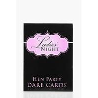 Piece Hen Dare Card Game - black