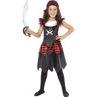 Pirate Skull and Crossbones Girls Fancy Dress Costume
