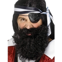 Pirate Black Nylon Beard