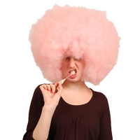 Pink Afro Wig