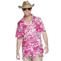 Pink Hawaiian Shirt