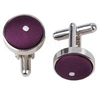 Pin Dot Purple Cufflinks