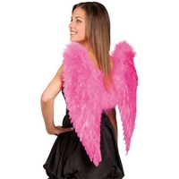 pink feather wings 65x65cm