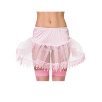 Pink Teardrop Lace Petticoat