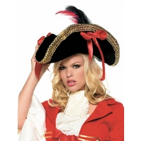 Pirate Hat With Gold Trim