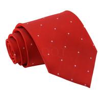 Pin Dot Dark Red Tie