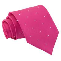 Pin Dot Hot Pink Tie