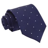 Pin Dot Navy Blue Tie