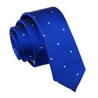 Pin Dot Royal Blue Skinny Tie