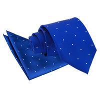 Pin Dot Royal Blue Tie 2 pc. Set