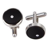 Pin Dot Black Cufflinks