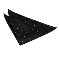 Pin Dot Black Handkerchief / Pocket Square