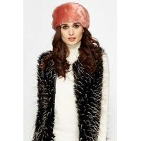 Pink Faux Fur Headband