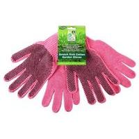 Pink Stretch Knit Garden Gloves