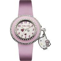 Pink Hello Kitty Strap Watch With Charm