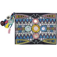 pilyq multicolor clutch inca embroidered pouch mens pouch in multicolo ...