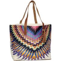 Pilyq Multicolor Beach Bag African Rays Tote women\'s Shopper bag in Multicolour