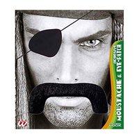 Pirate Moustache / Eyepatch Disguise Novelty Fake False Moustaches Beards