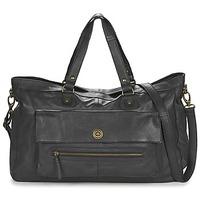 pieces totallt royal leather travel bag womens shoulder bag in black
