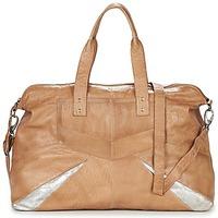 pieces jace leather travel bag womens shoulder bag in brown