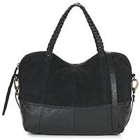 pieces cameo leather bag womens shoulder bag in black